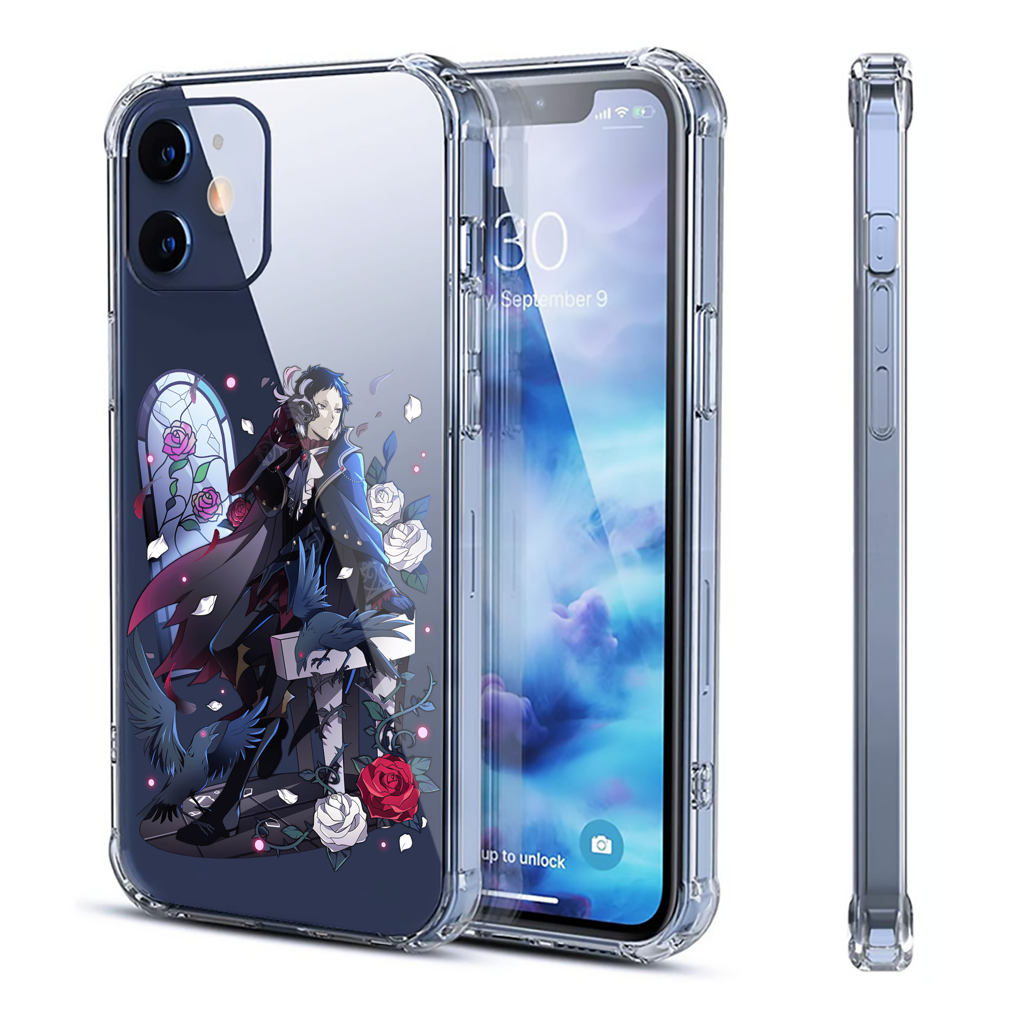 （画像用） 文豪ストレイドッグス Bungo Stray Dogs 【iPhone 12シリーズ対応】透明スマホケース（クリアソフトケース）